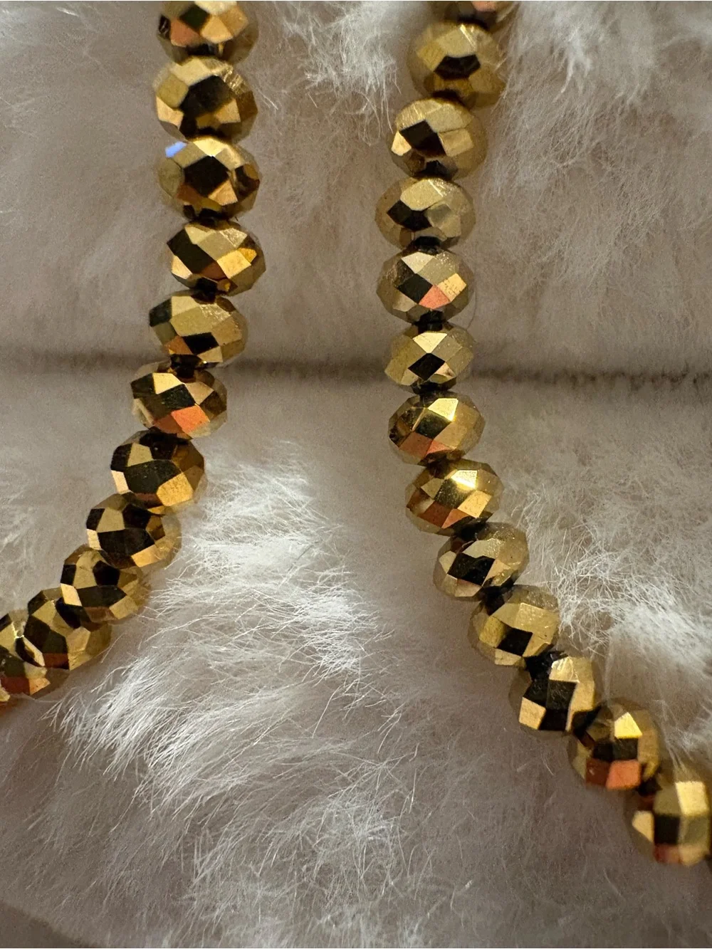 Gold Teardrop Beaded Hoop Earrings - Women Jewelry